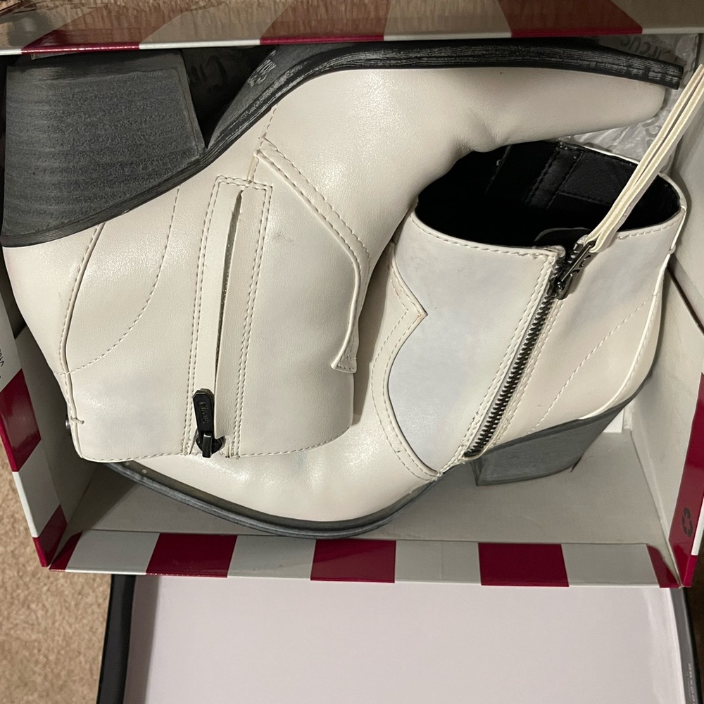 Circus by Sam Edelman White Ankle Boots